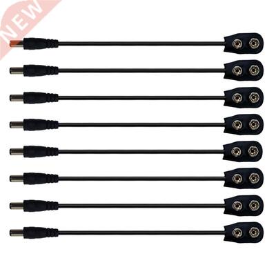 2 4 6 8 PCS 9V Battery Clip Converter Power Cables Snap Conn