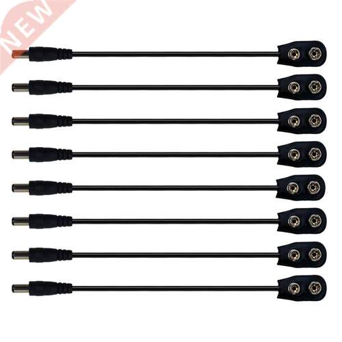 2 4 6 8 PCS 9V Battery Clip Converter Power Cables Snap Conn