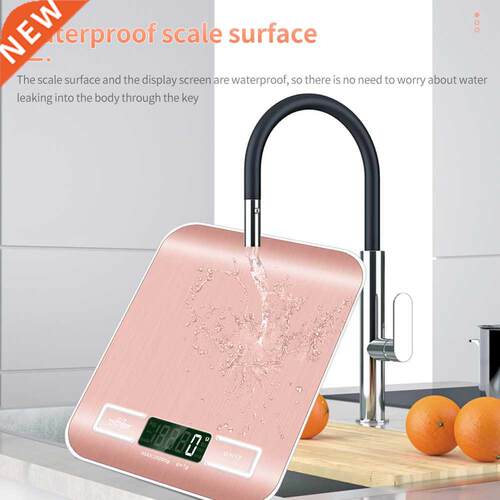 Kitchen Scale Weighing Scale 10Kg 1g Stainless Steel LCD Ele