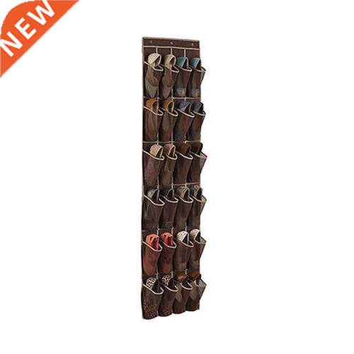 24 Pockets Shoe Space Door Hanging Organizer Rack Wall Bag