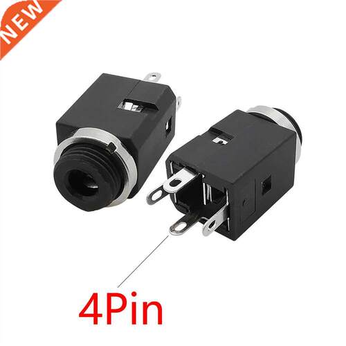 2/5/10Pcs PJ-41 .5mm 4 Pin Vertical Stereo Audio Socket .