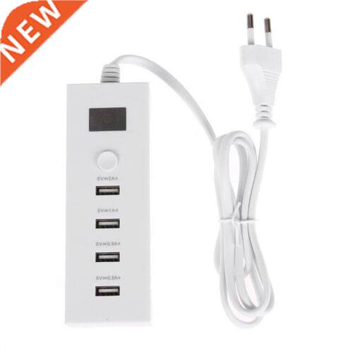 4 Ports Multifunction USB Charger Quick Charging Smart Plug