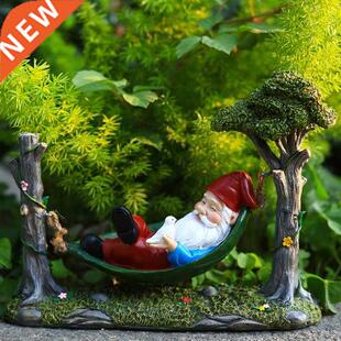 Funny Mnature Chrstmas Dwarf Statues Resn Crafts Sculptu