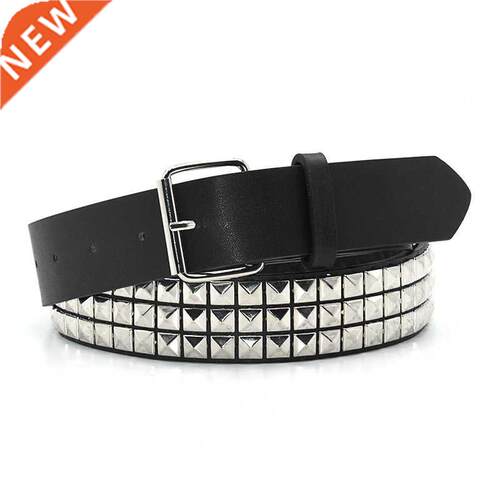 GAOKE Pyramid Fashion Rivet Belt Men&Women's Studded Bel