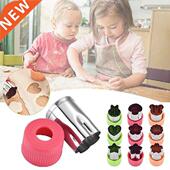 Frut Cutter Mold Stanless Star Vegetable 3pcs Heart Steel