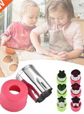 Stanless Steel Vegetable Frut Cutter Mold 3pcs Star Heart