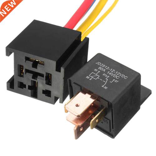 Car Relay 12V 80A 5Pin DC AMP SPDT Relay + Socket Car Starte
