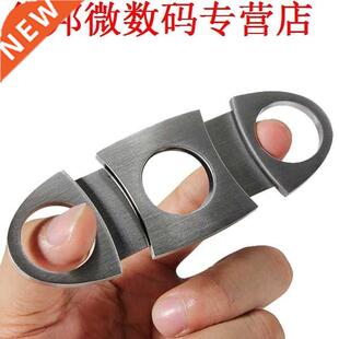 3X Zilver Dubbele Twin Blade Pocket Cigar Cutter Schaar NIEU