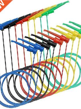 10Pcs Multmeter Electrcal Test Dual Lead Test Hook Clps