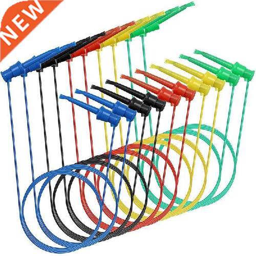 10Pcs Multmeter Electrcal Test Dual Lead Test Hook Clps