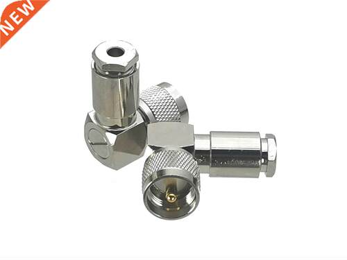 1Pcs Connector UHF PL259 Male plug Right angle Clamp RG58 RG
