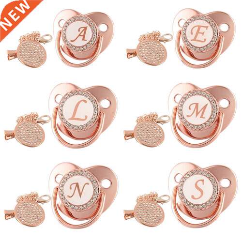 Name Initial Letters Baby Pacifier Newborn Silicone Pacifier