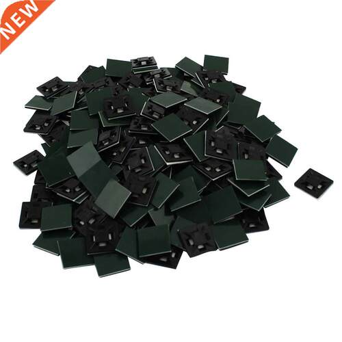 200 Pcs 20mmx20mm Square Self-Adhesive Cable Tie Mount Bases