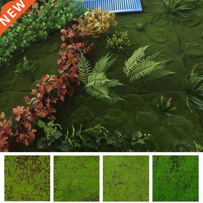 Simulation Moss Turf Lawn Wall Green Plants DIY PP Cotton