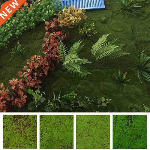 Simulation Moss Turf Lawn Wall Green Plants DIY PP Cotton