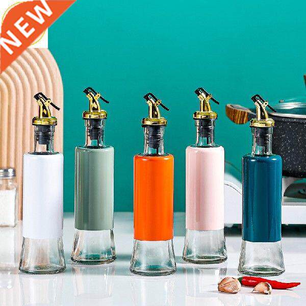 1/3/4pcs 300ml glass oil bottle creative seasoning jar