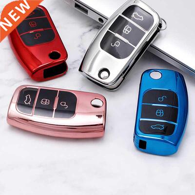 3 Button New Soft TPU Car Remote Key ver Case For Ford Fiest