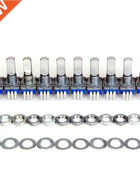 10pcs 12mm switch rotary encoder with key switch