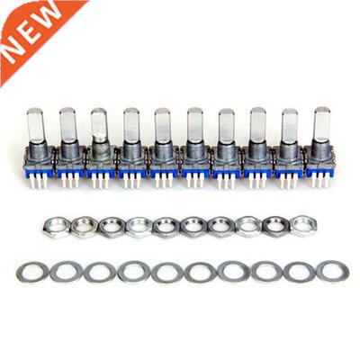 10pcs 12mm switch rotary encoder with key switch