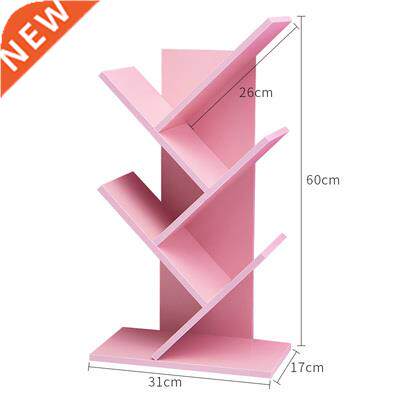 Wood Bookshelf Desk Book Storage Box Multilayer Books Org