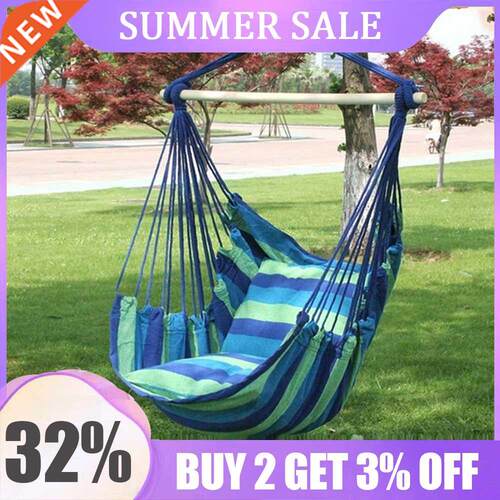 Portable Hammock Chair Swing Indoor Garden Sports Home Trav