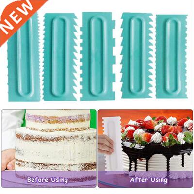 Cake Scraper Cream Smoother Pastry Icing Combs Baking Access