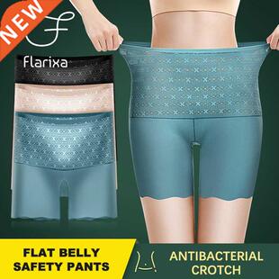 Flarixa 2022 New Seamless Safety Shorts High Waist Flat Bell