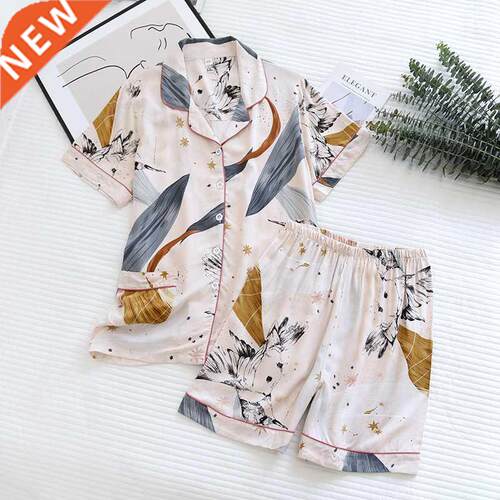 New 100% viscose long-sleeved trousers ladies pajamas suit s