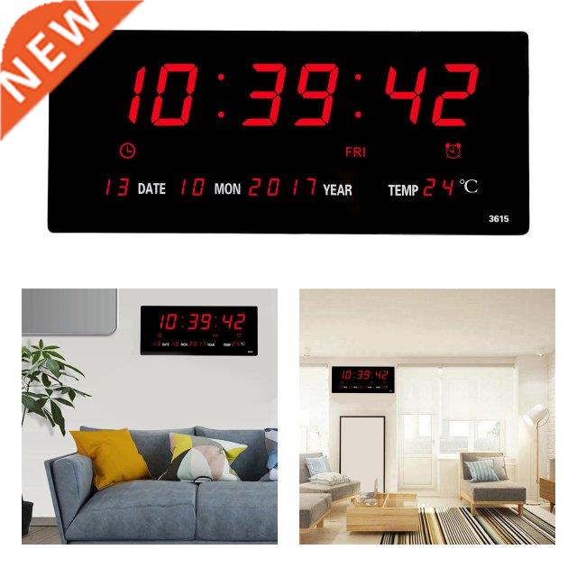 Digital LED Screen Wall Clock Calendar Time Backlight with T