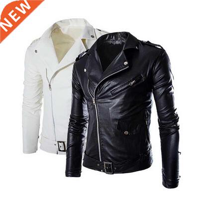 Autumn Mens Jacket Of Artificial Leather Male Coat Casual Ca