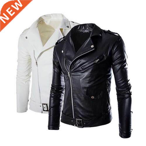 Autumn Mens Jacket Of Artificial Leather Male Coat Casual Ca