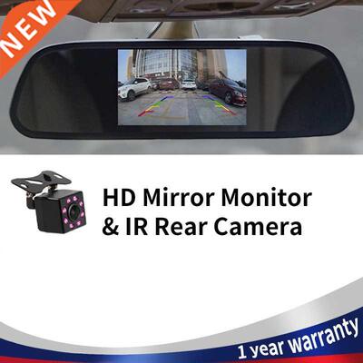 Hippcron Car Rearview Mirror Monitor 4. Or 5 Inch HD Video