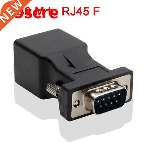DB9 male RS232 COM Male Port to RJ45 Female Connector Card D