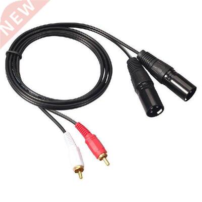 1.5m 2 RCA Male to XLR Male Cable 2 XLR to 2 RCA Plug HIFI