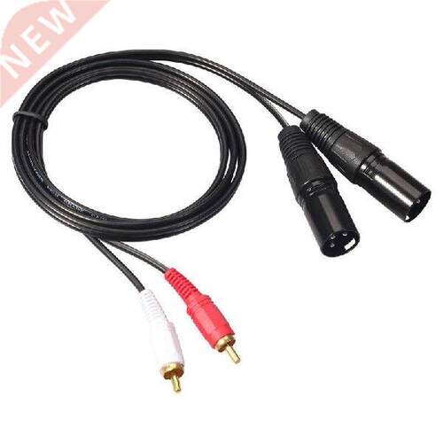 1.5m 2 RCA Male to XLR Male Cable 2 XLR to 2 RCA Plug HIFI