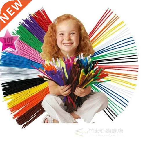 100PCS ChenIlle SteMS DIY MaterIalS PIPe Cleaner ChIlDren