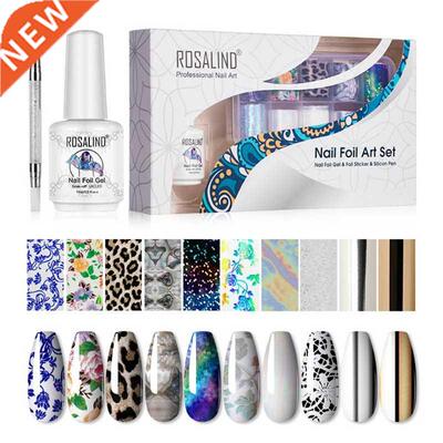 1 Set Nail Foil Full Wrap Nails Art Polish Transfer DIY