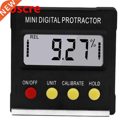 Black Mini Digital Protractor Electronic Inclinometer Angle