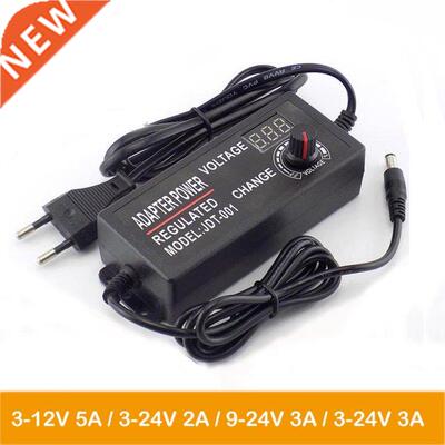 Adjustable Adapter AC 100-220V to DC -12V 5A -24V 2A 9-24V