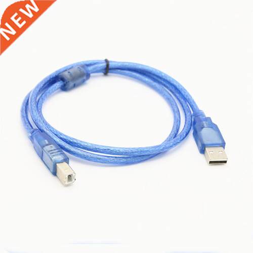 USB2.0 Print Line Transparent Blue Printer Cable Data Cable