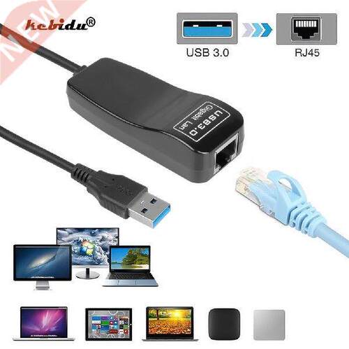 kebidu External Network Card LAN Adapter AX88179 For PC