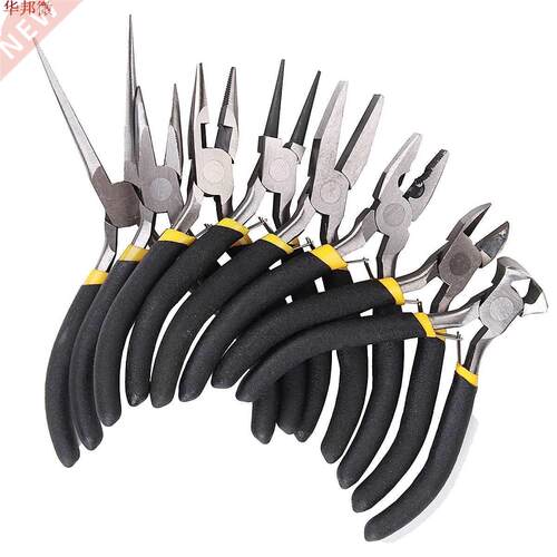 8Pcs Mini Round Beading Nose Pliers Wire Side Cutters Pliers