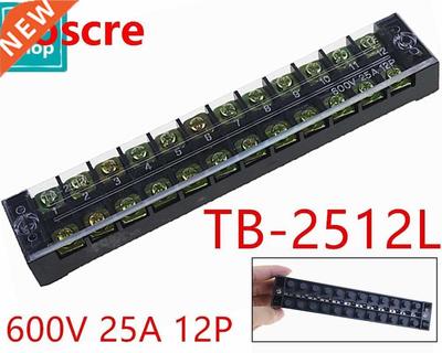 TB-2512 2512L 600V 25A 12 Position Connection Terminal Row E