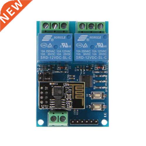 DC 12V ESP8266 2 Channel WF Relay Module 适用于 Smart Home