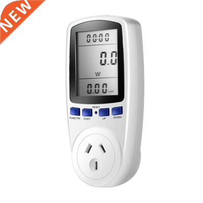 240V AC power meter Wattmeter Energy Meter Monitor White Con