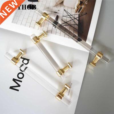 Various Sizes Modern Style Acrylic Drawer Knobs T bar Handl