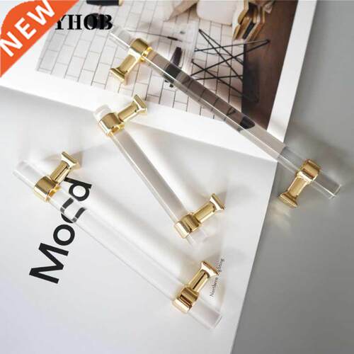 Various Sizes Modern Style Acrylic Drawer Knobs T bar Handl