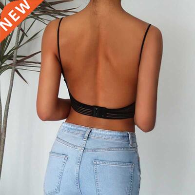 Women Backless Bras Invisible Bralette Seamless Push Up Ling