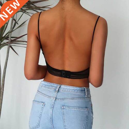 Women Backless Bras Invisible Bralette Seamless Push Up Ling