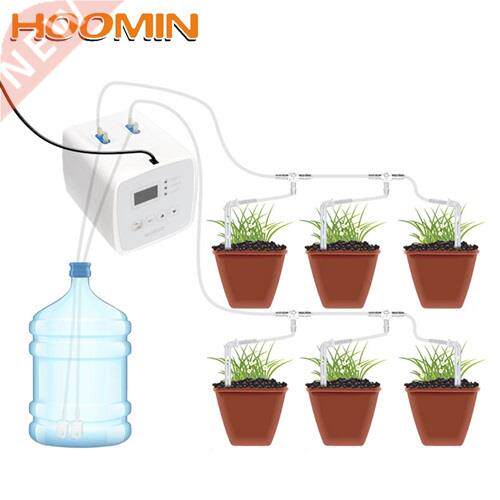 HOOMIN Drip Irrigation System Set Double Pump Automatic
